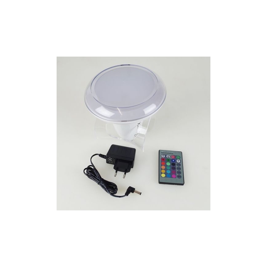 Lampe de table LED Fria, cylindre, RVB, télécommande