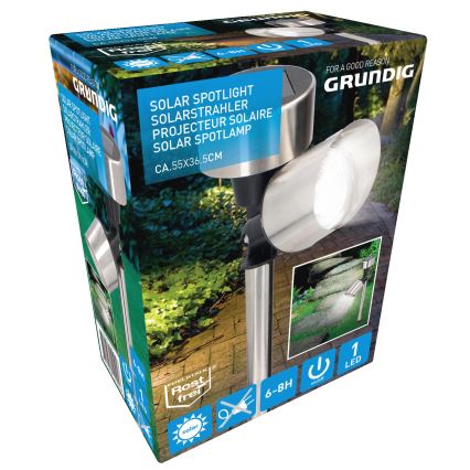 Grundig - Lampe solaire LED/1,2V 40 mAh