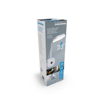 Grundig - LED Lampe à prise murale LED/1,8W/230V