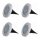 Grundig - LOT 4x Éclairage solaire LED/1W/1,2V 600 mAh IP65