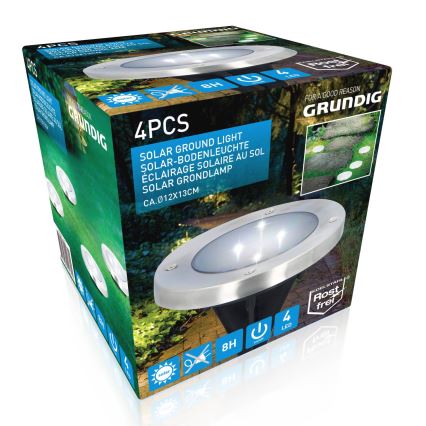 Grundig - LOT 4x LED Luminaires solaires LED/1W/1,2V IP65