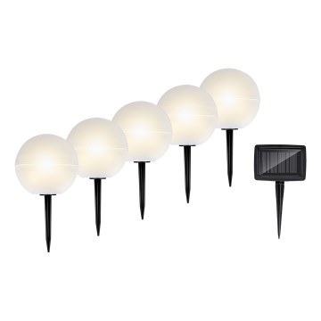 Grundig - LOT 5x Lampe solaire RGBW LED/3,2V IP44