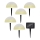 Grundig - LOT 5x Lampe solaire RGBW LED/3,2V IP44