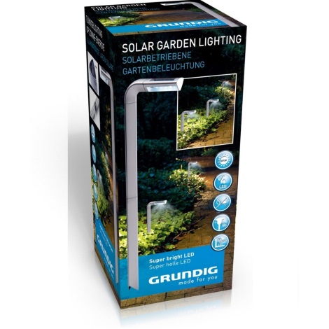 Grundig - Luminaire solaire LED 4xLED/1xAAA
