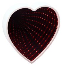 Grundig - Miroir HEART LED/3xAA