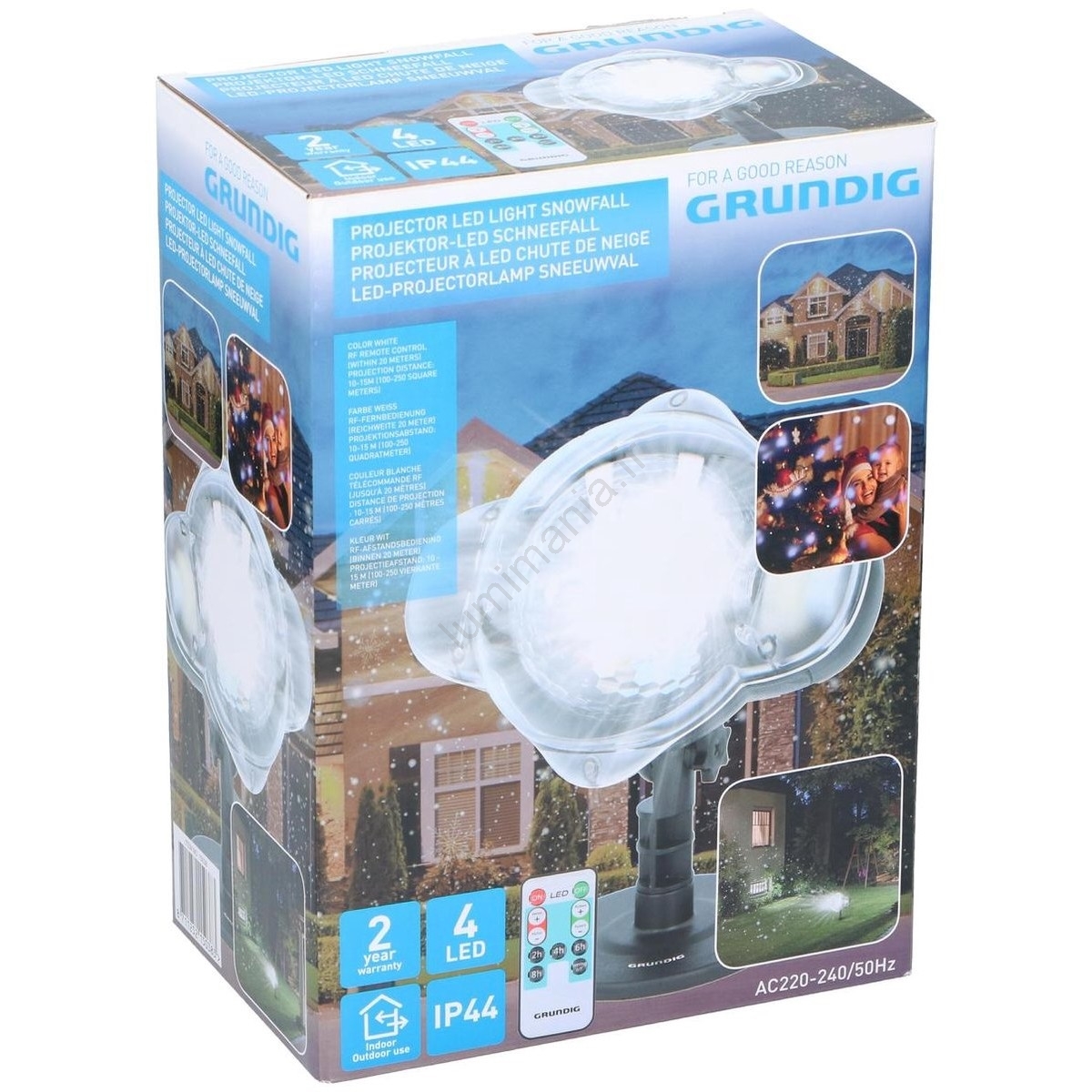 Projecteur Flocons De Neige Extérieur LED - Décoration Noël Magique Avec Effet Chute De Neige