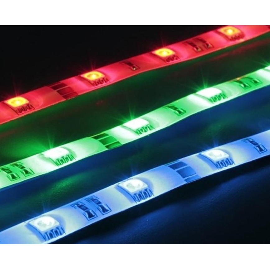 Grundig - Ruban LED RGB à intensité variable 5 m LED/24W/230V + télécommande IP44