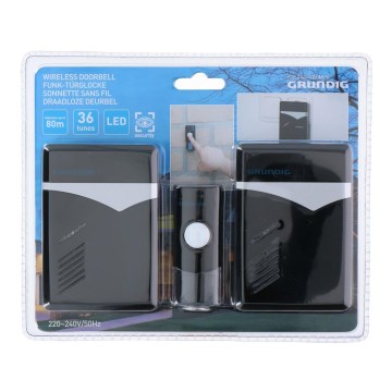 Grundig - SET 2x Sonnette sans fil pour prise 230V