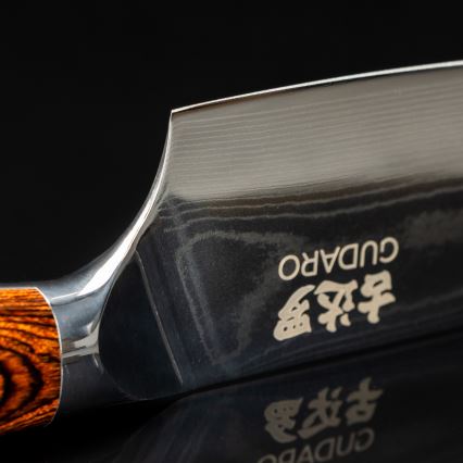 Gudaro - Couteau de chef 20 cm en acier damassé