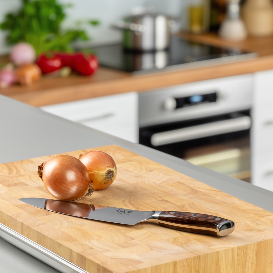 Gudaro - Couteau de chef 20 cm en acier damassé