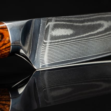 Gudaro - Couteau de chef 20 cm en acier damassé