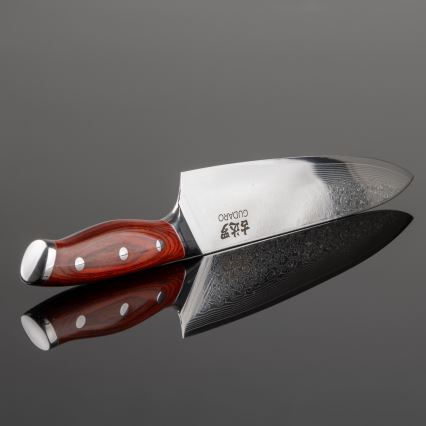Gudaro - Couteau de chef damassé KENSHO 8, 67 couches d'acier, longueur 20 cm
