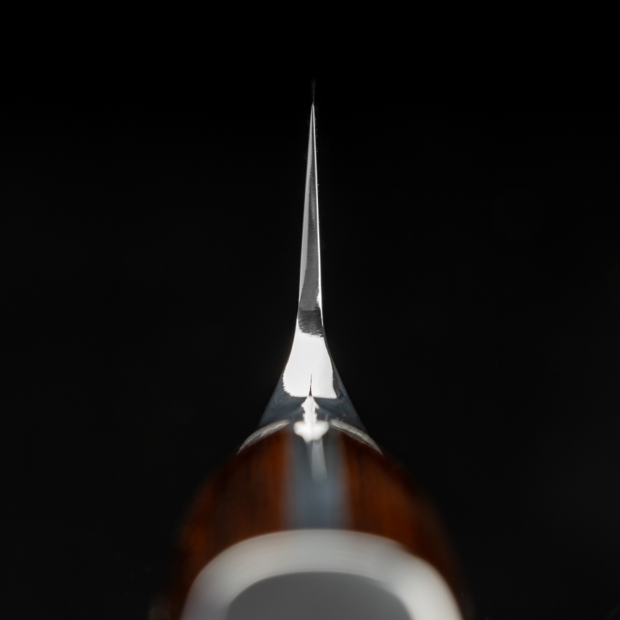 Gudaro - Couteau de cuisine Santoku FENG en acier damassé 7,5, 67 couches d'acier, longueur 18 cm