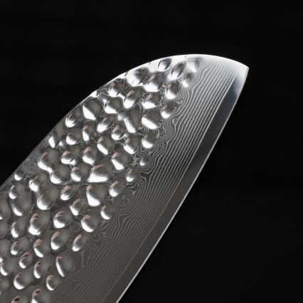 Gudaro - Couteau de cuisine Santoku damassé MIYABI 7, 67 couches d'acier, longueur de la lame 17,5 cm