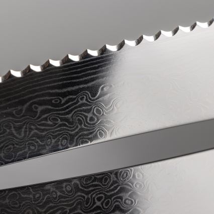 Gudaro - Ensemble de 5 couteaux de cuisine en acier damassé TAKUMI + support magnétique