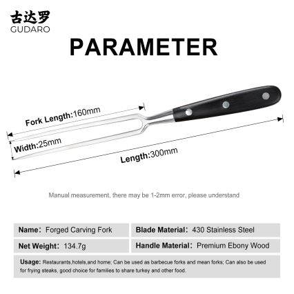 Gudaro - Fourchette de cuisine MIYABI pakka