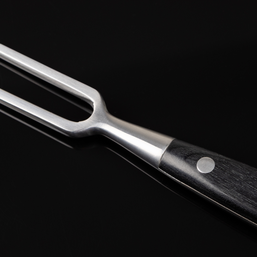 Gudaro - Fourchette de cuisine SHIRO noire/pakka