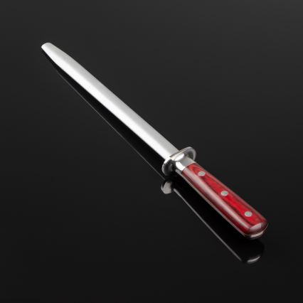 Gudaro - Fusil d'affûtage MIYABI, manche rouge en pakkawood