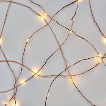 Guirlande 20 LED, 2,4 m, blanc chaud