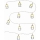 Guirlande de noël 10xLED/2xAA 1,8m blanc chaud