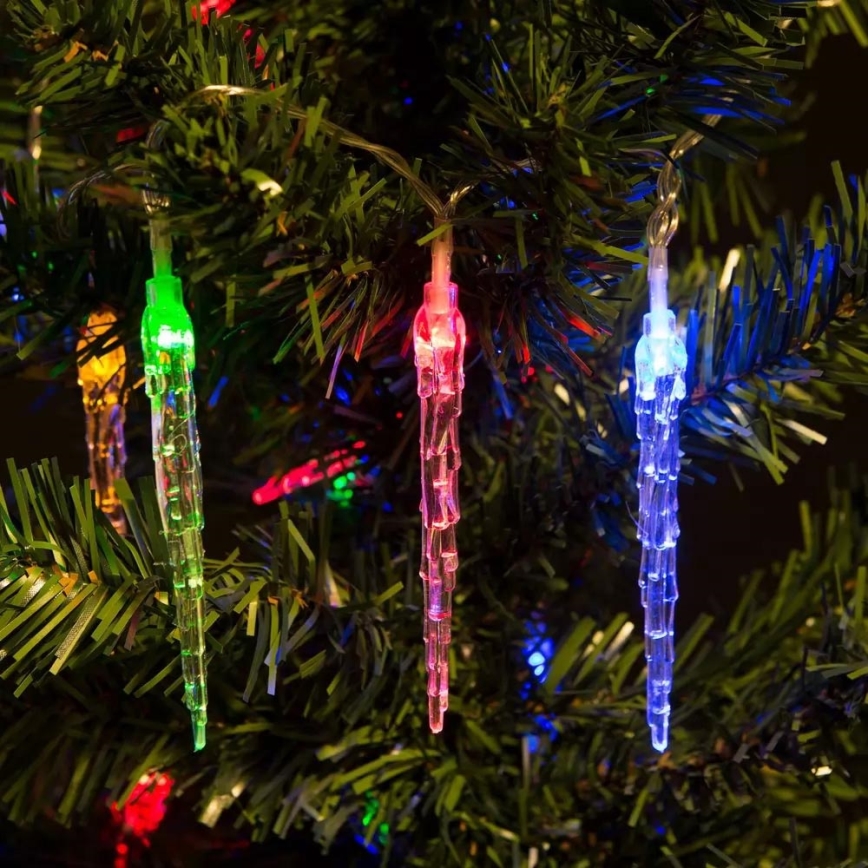 Guirlande de noël 20xLED 2,25m multicolore stalactite