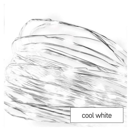 Guirlande de Noël 20xLED/2xAA 2,4m blanc froid