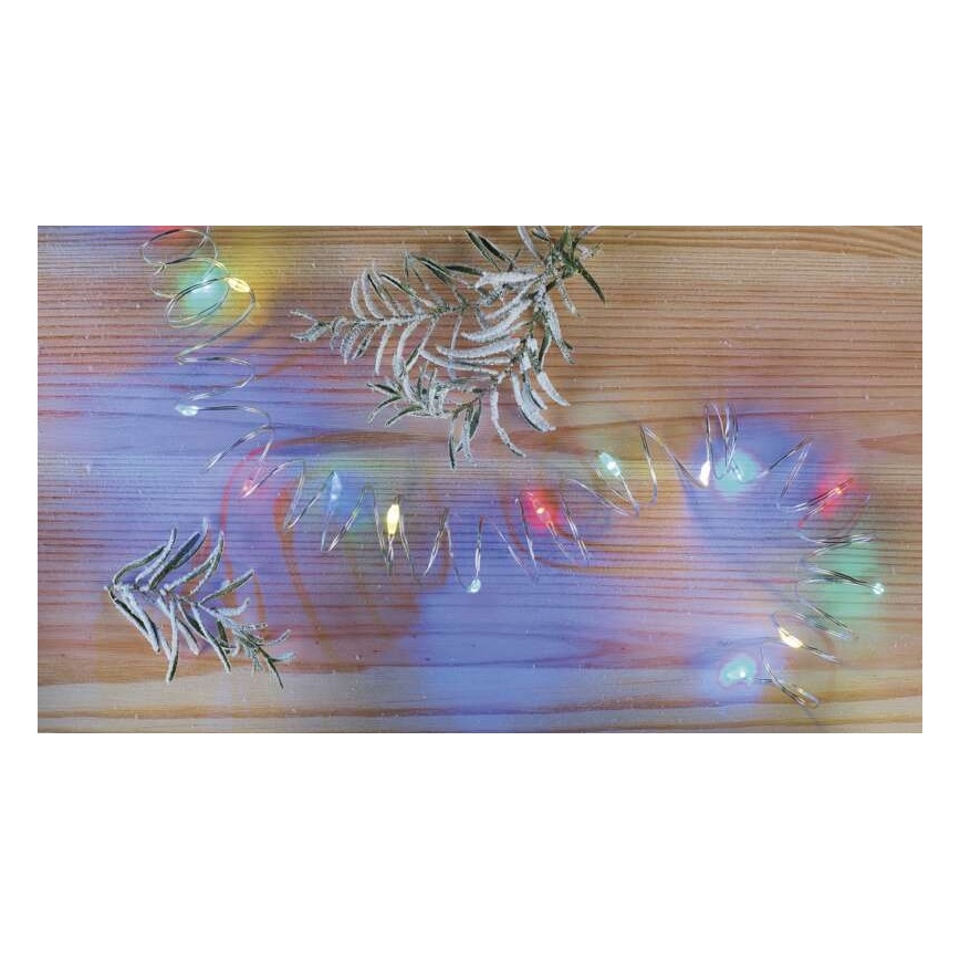 Guirlande de Noël 20xLED/2xAA 2,4m multicolore