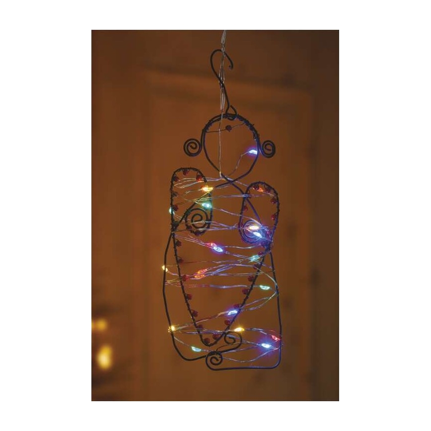 Guirlande de Noël 20xLED/2xAA 2,4m multicolore