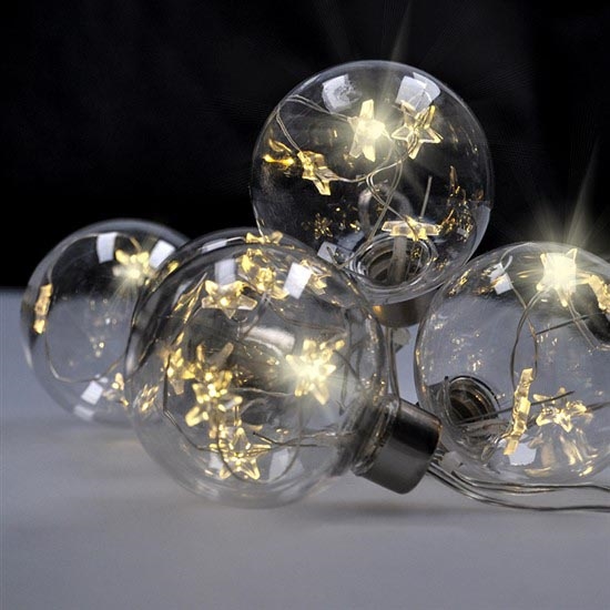 Guirlande de Noël 30xLED/3xAA 2,5m blanc chaud