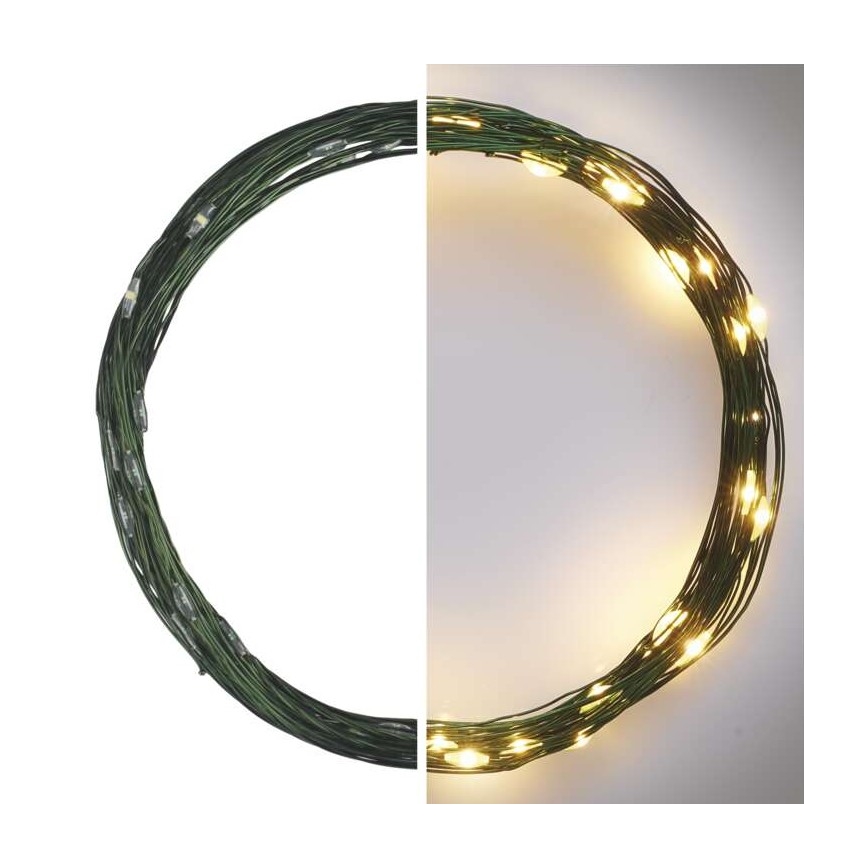 Guirlande de noël 40xLED/9m IP44 blanc chaud