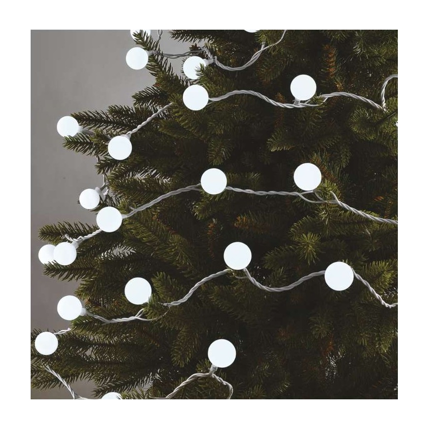 Guirlande de noël 40xLED/9m IP44 blanc froid
