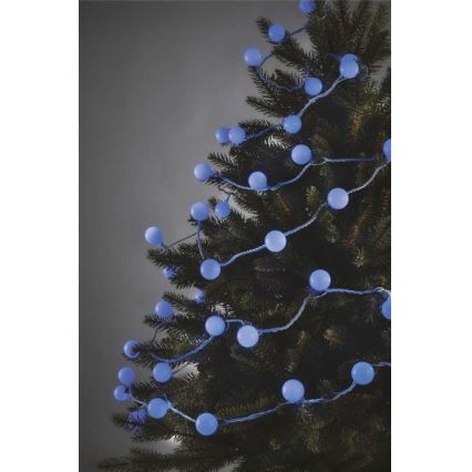 Guirlande de noël 40xLED/9m IP44 bleue