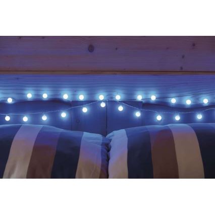 Guirlande de noël 40xLED/9m IP44 bleue