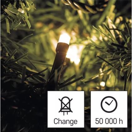 Guirlande de noël d'extérieur 120xLED/17m IP44 blanc chaud