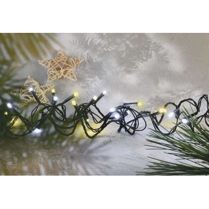 Guirlande de noël d'extérieur 120xLED/2 fonctions 17m IP44 blanc chaud/froid