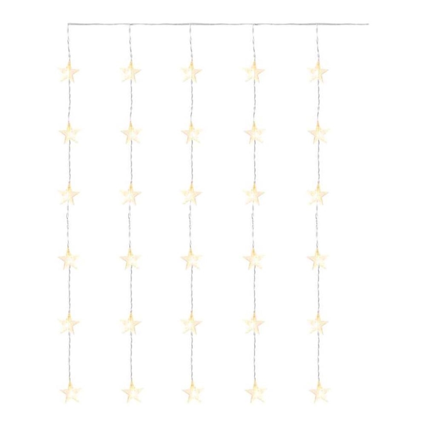 Guirlande de noël d'extérieur 30xLED/3,9m IP44 étoiles