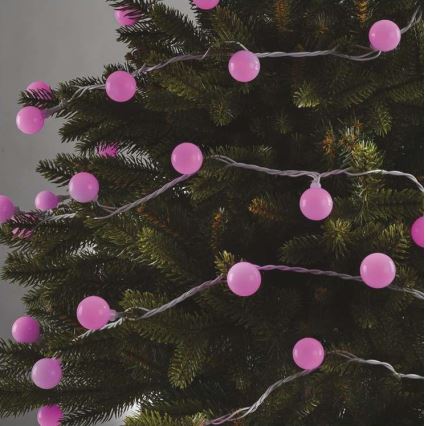Guirlande de noël d'extérieur 40xLED/9m IP44 rose