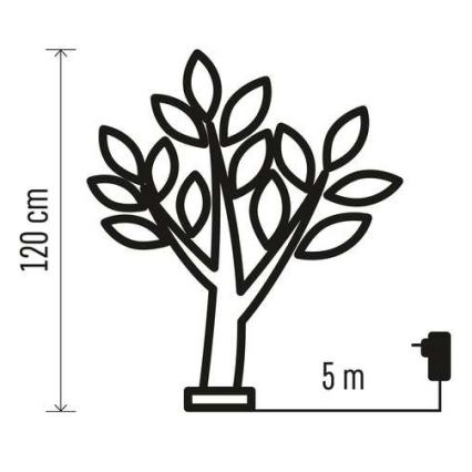 Guirlande de noël d'extérieur 48xLED/3,6W/230V IP44