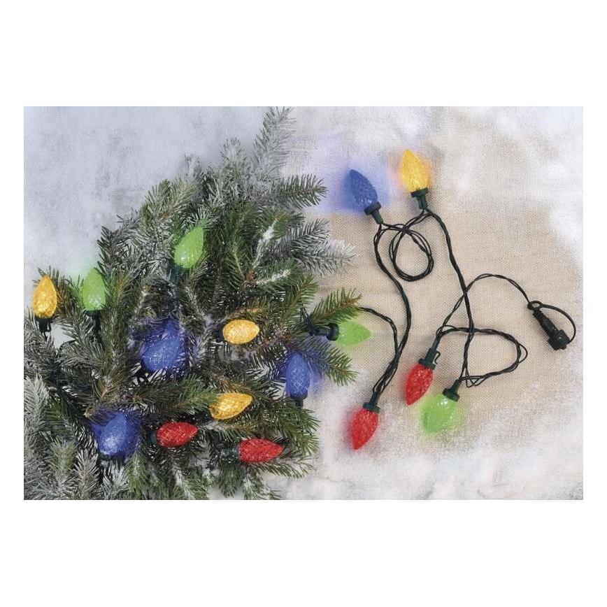 Guirlande de noël d'extérieur 50xLED/8 modes 14,8m IP44 multicolore