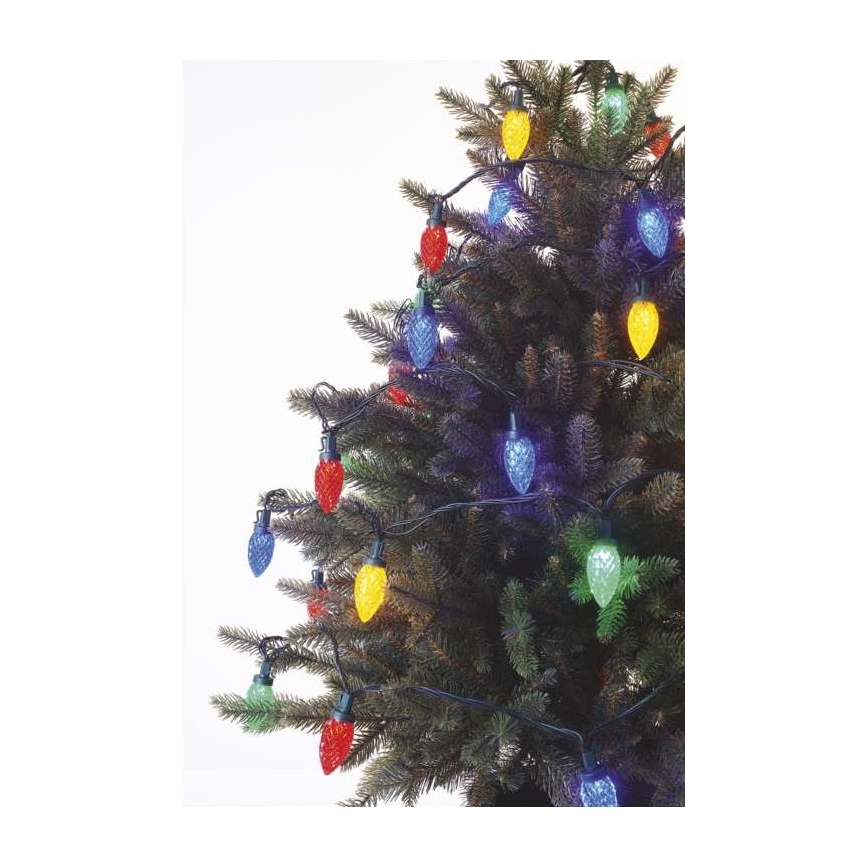Guirlande de noël d'extérieur 50xLED/8 modes 14,8m IP44 multicolore