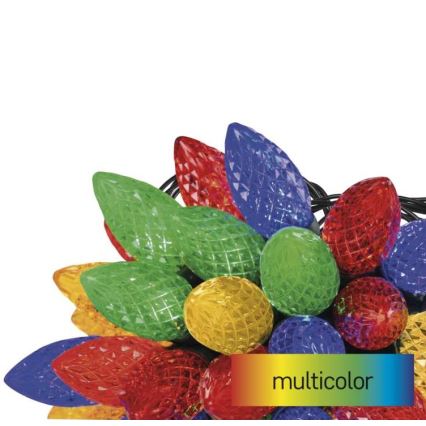 Guirlande de noël d'extérieur 50xLED/8 modes 14,8m IP44 multicolore
