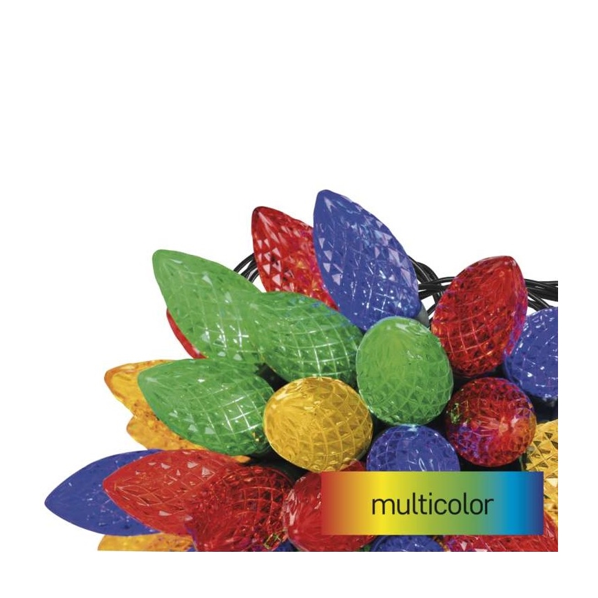 Guirlande de noël d'extérieur 50xLED/8 modes 14,8m IP44 multicolore
