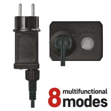 Guirlande de noël d'extérieur 50xLED/8 modes 14,8m IP44 multicolore