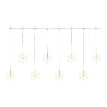 Guirlande de noël d'extérieur 8xLED/5,84m IP44 flocons