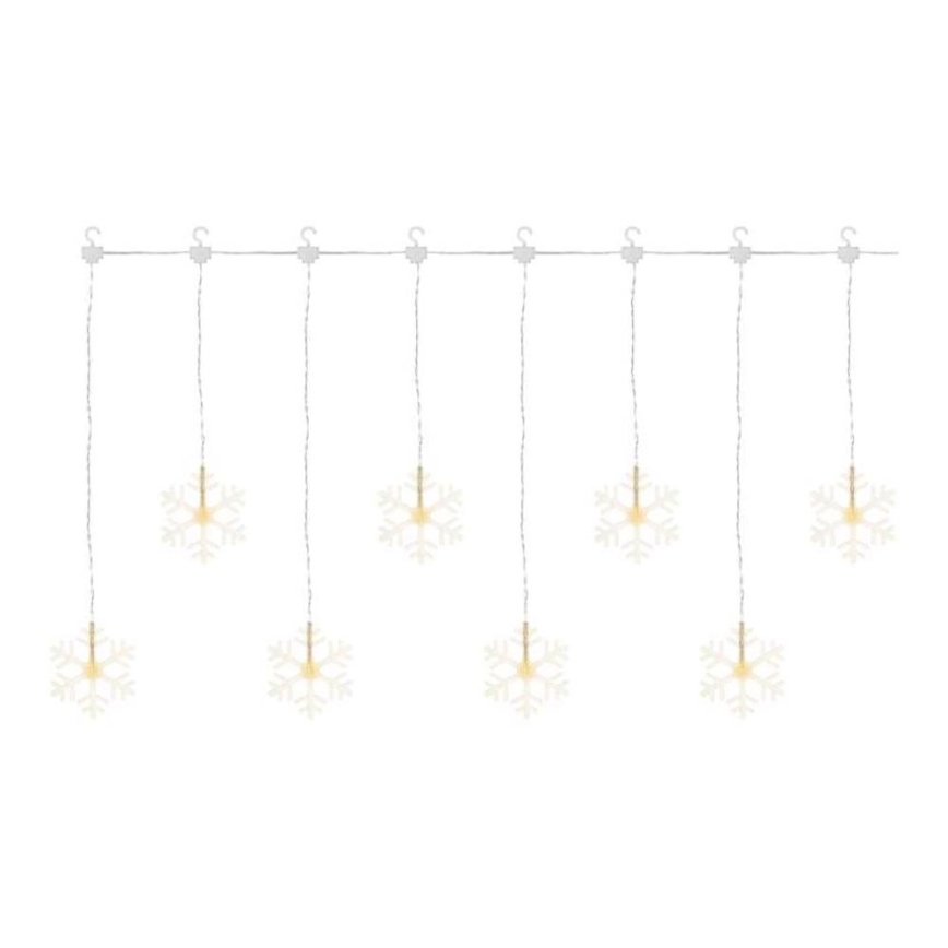 Guirlande de noël d'extérieur 8xLED/5,84m IP44 flocons