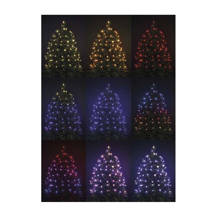 Guirlande de noël d'extérieur LED RGB 96xLED/72 modes 13m IP44 + télécommande