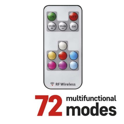 Guirlande de noël d'extérieur LED RGB 96xLED/72 modes 13m IP44 + télécommande