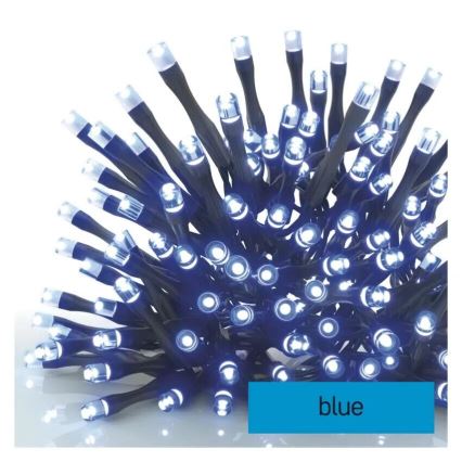 Guirlande de Noël extérieure 100xLED/10m IP44 bleu
