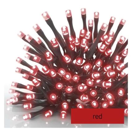 Guirlande de Noël extérieure 100xLED/10m IP44 rouge