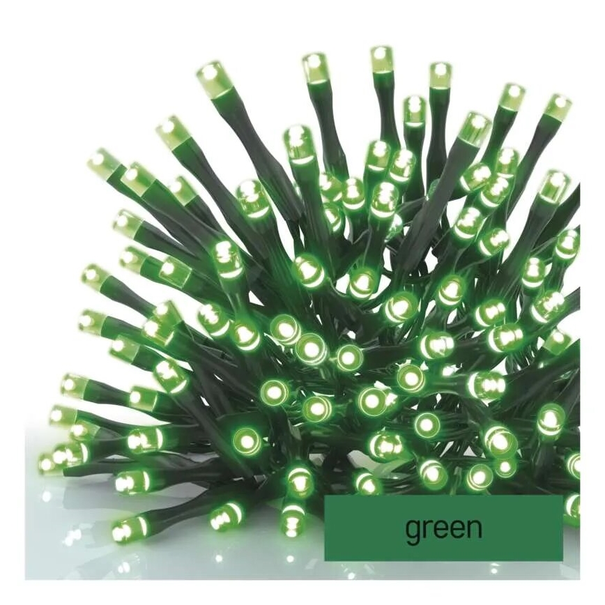 Guirlande de Noël extérieure 100xLED/10m IP44 vert
